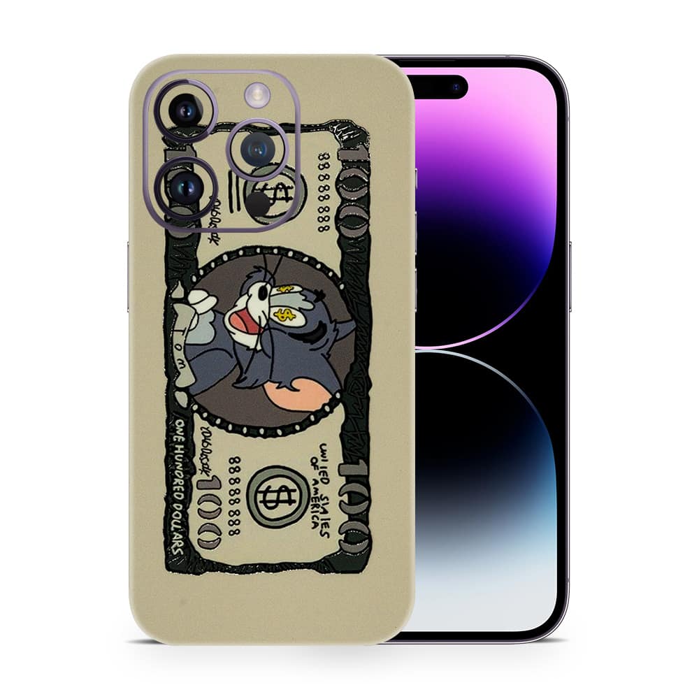Iphone 14 pro tom dollar 3d skin wrapitskin