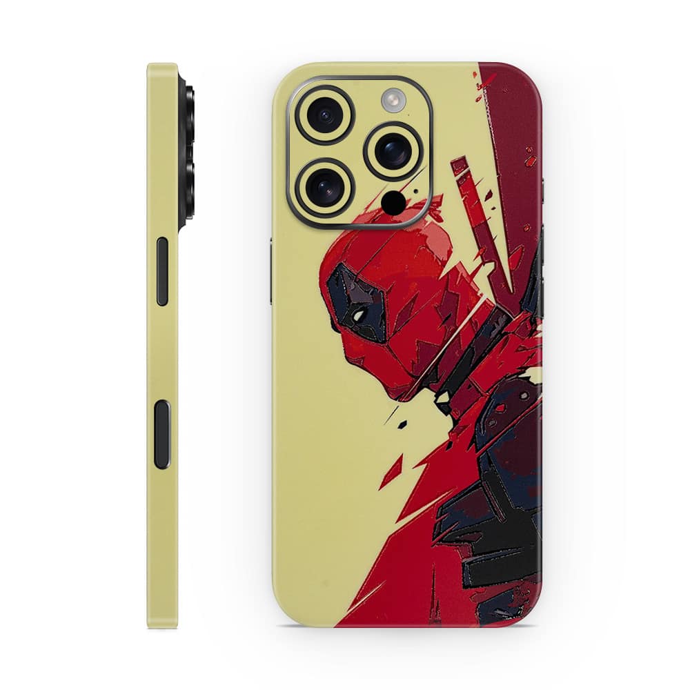Iphone 16 pro deadpool art 3d skin wrapitskin