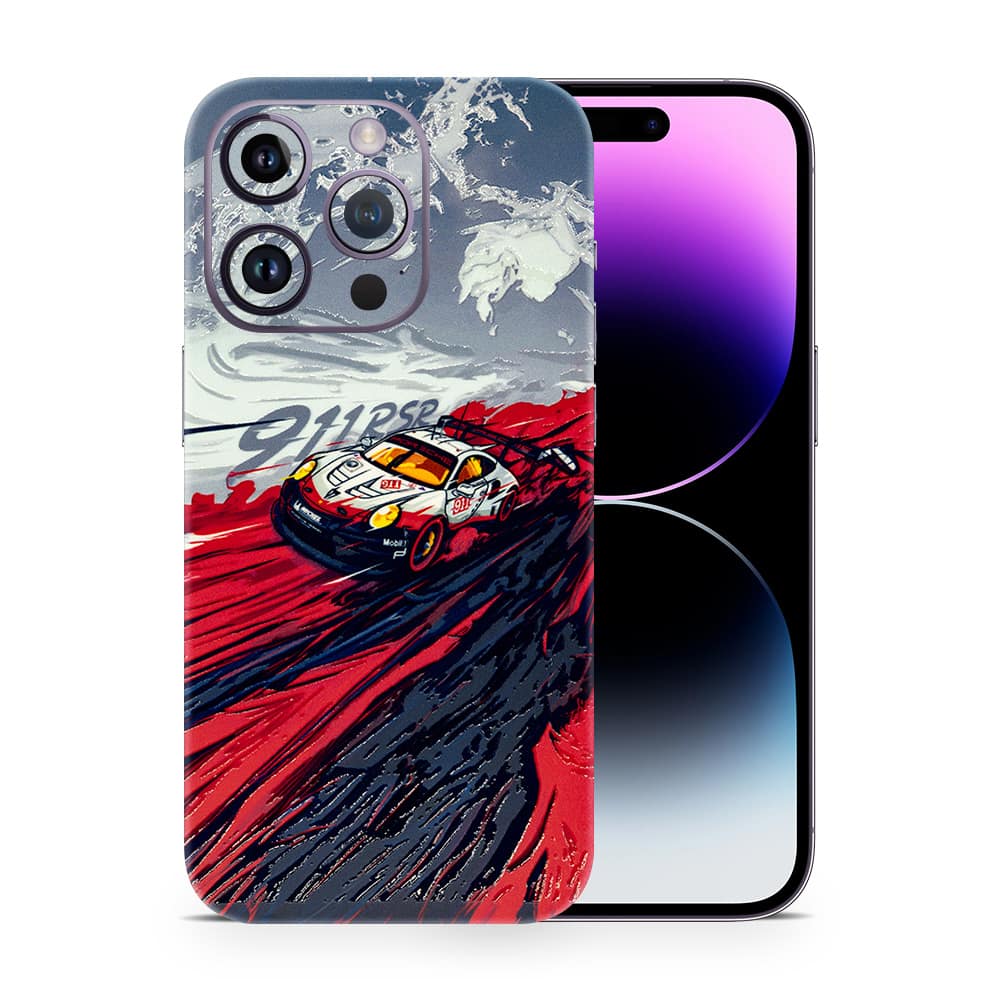 Iphone 14 pro max 911 rsr 3d skin wrapitskin