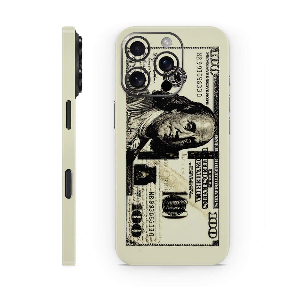 Iphone 16 pro dollar bill 3d skin wrapitskin