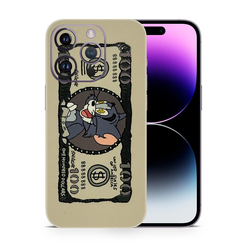Iphone 14 pro max tom dollar 3d skin wrapitskin