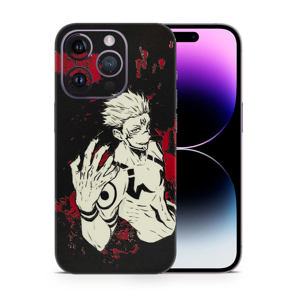 Iphone 14 pro ryomen sukuna 3d skin wrapitskin