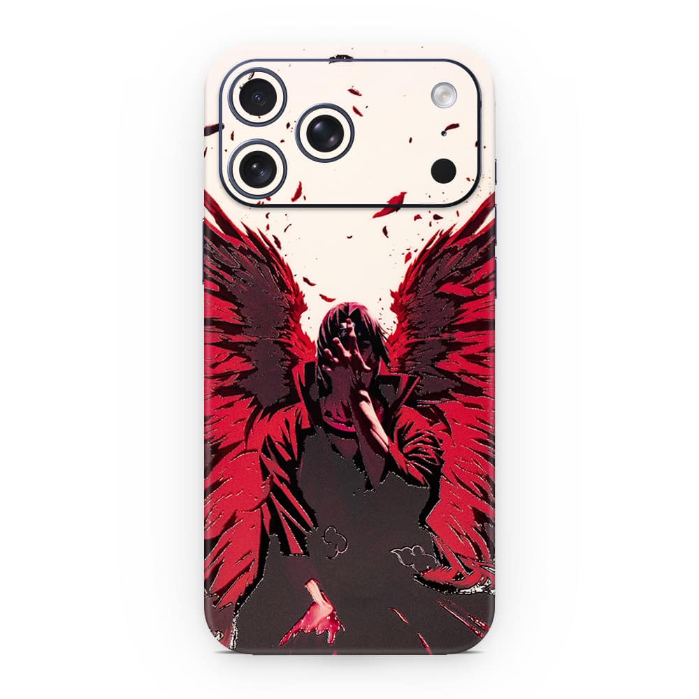 Iphone 17 pro max crimson angel 3d skin wrapitskin