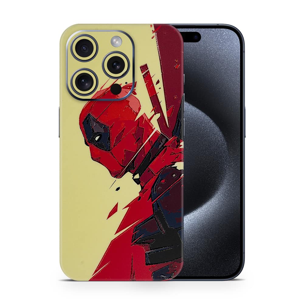 Iphone 15 pro deadpool art 3d skin wrapitskin