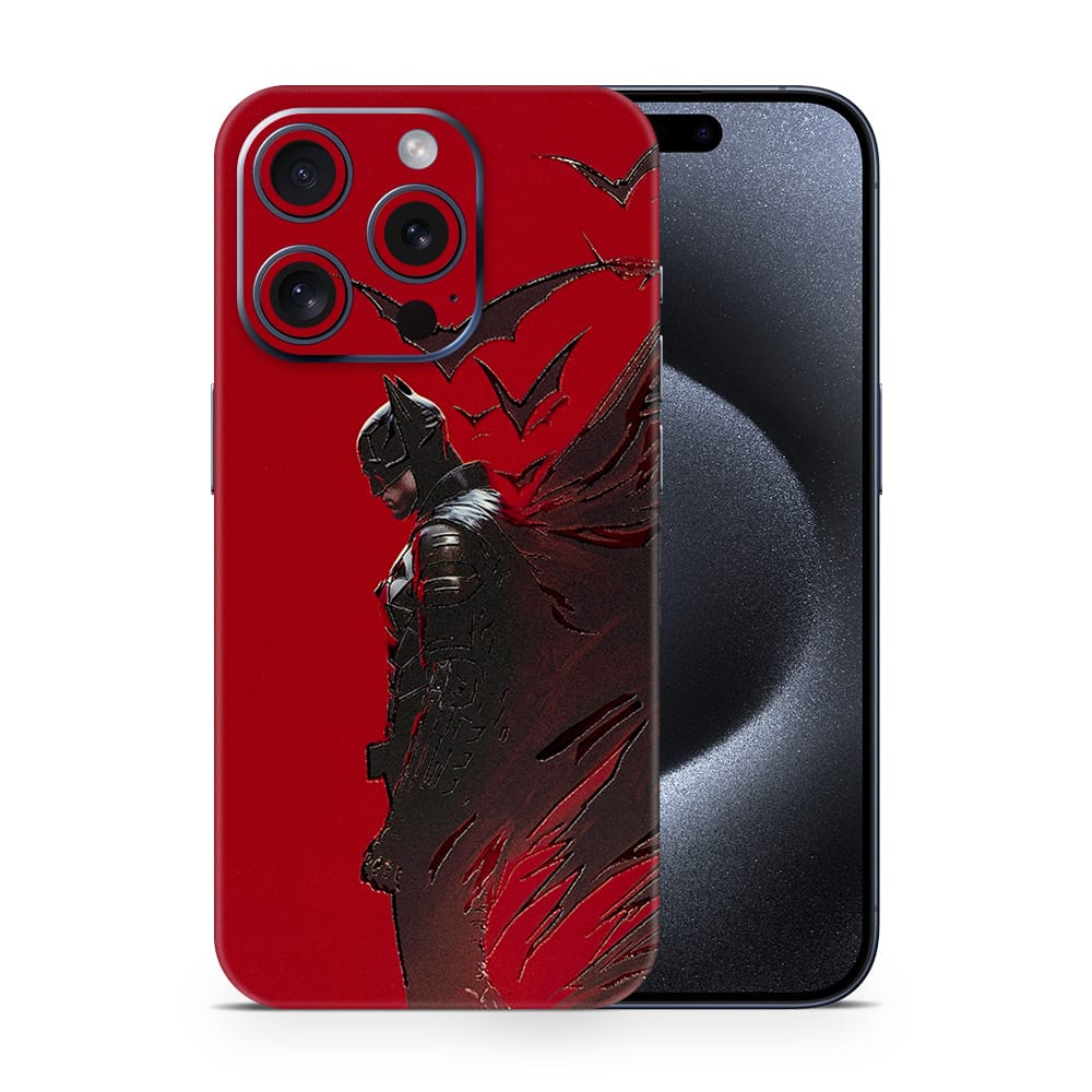 Iphone 15 pro red knight 3d skin wrapitskin