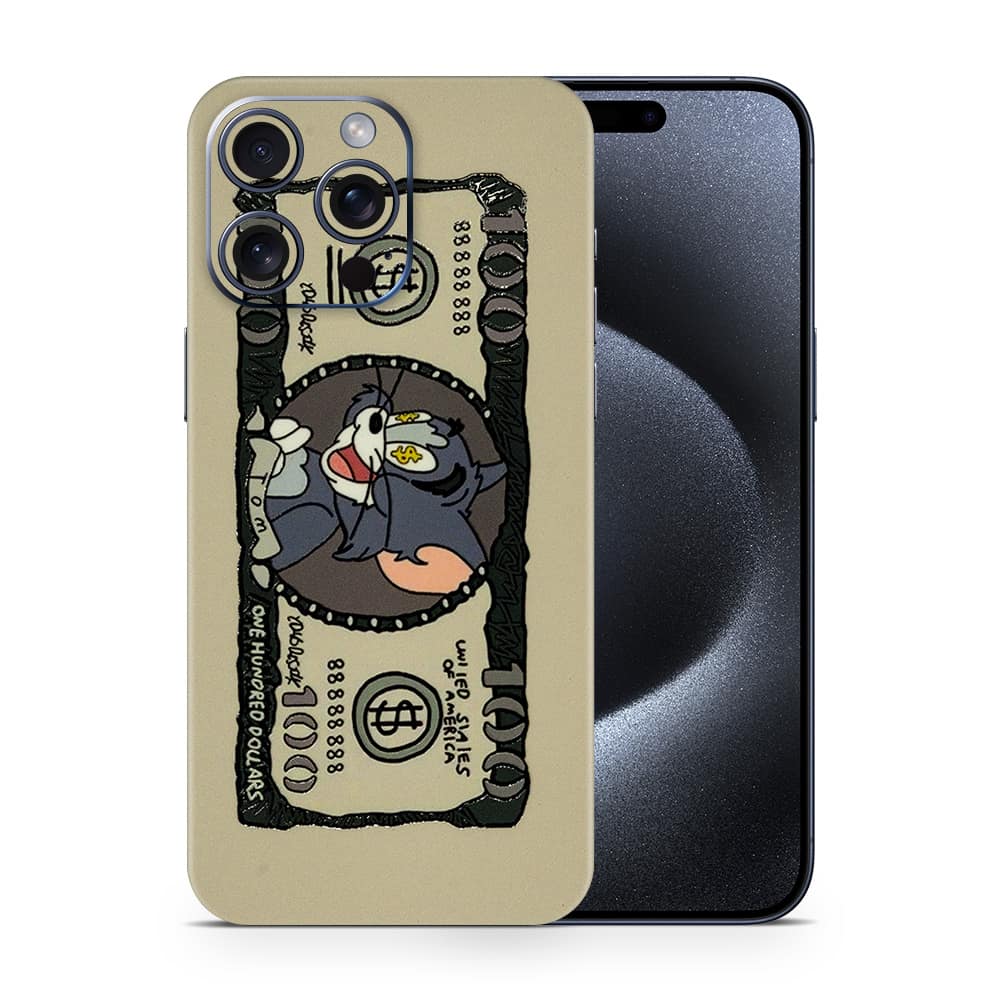 Iphone 15 pro max tom dollar 3d skin wrapitskin