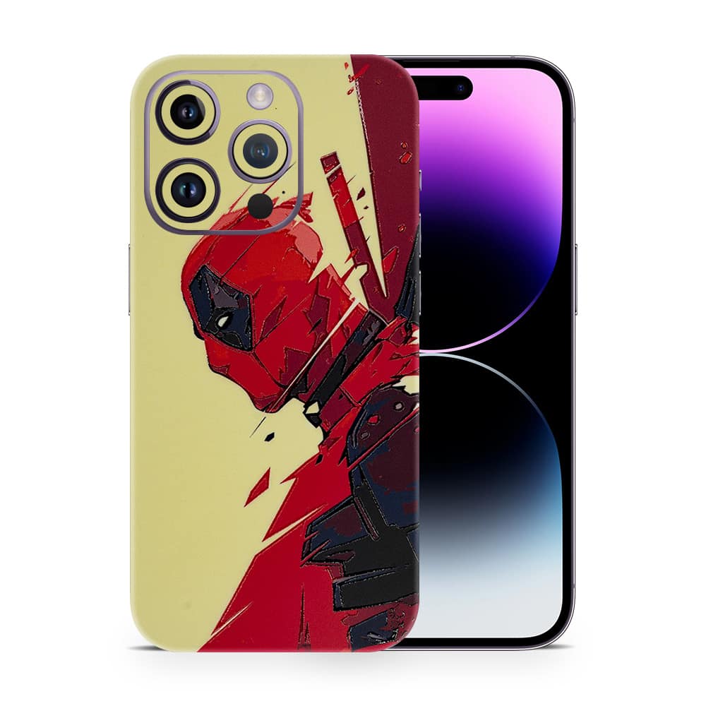 Iphone 14 pro max deadpool art 3d skin wrapitskin