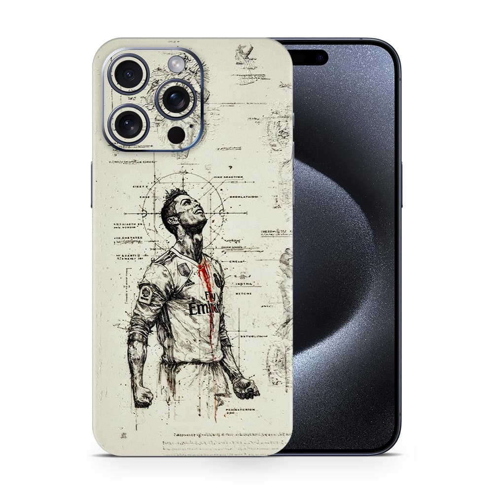 Iphone 15 pro max ronaldo 3d skin wrapitskin