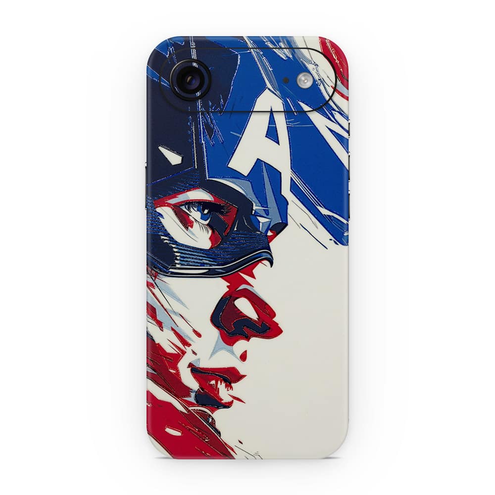 Iphone air captain america 3d skin wrapitskin