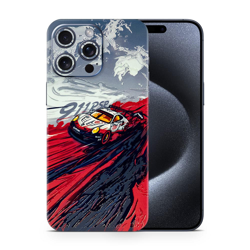 Iphone 15 pro max 911 rsr 3d skin wrapitskin