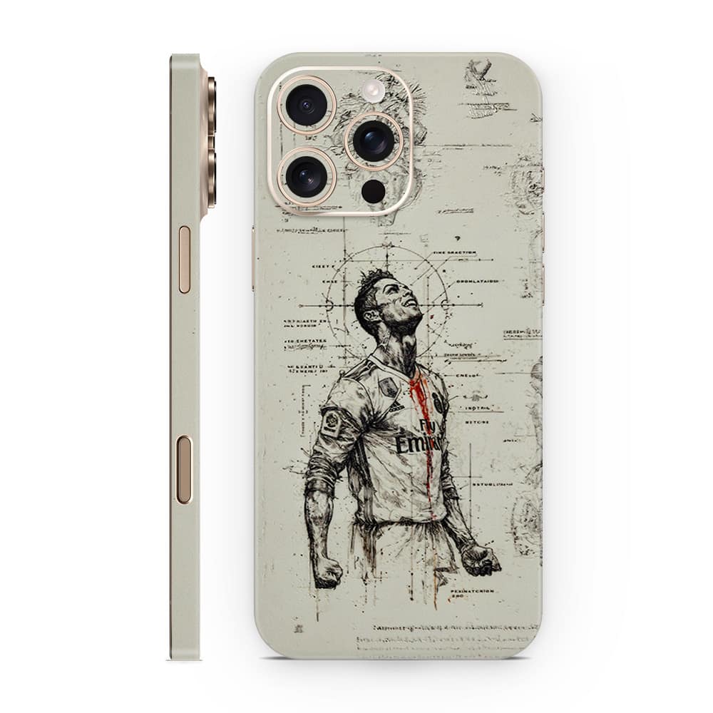 Iphone 16 pro max ronaldo 3d skin wrapitskin