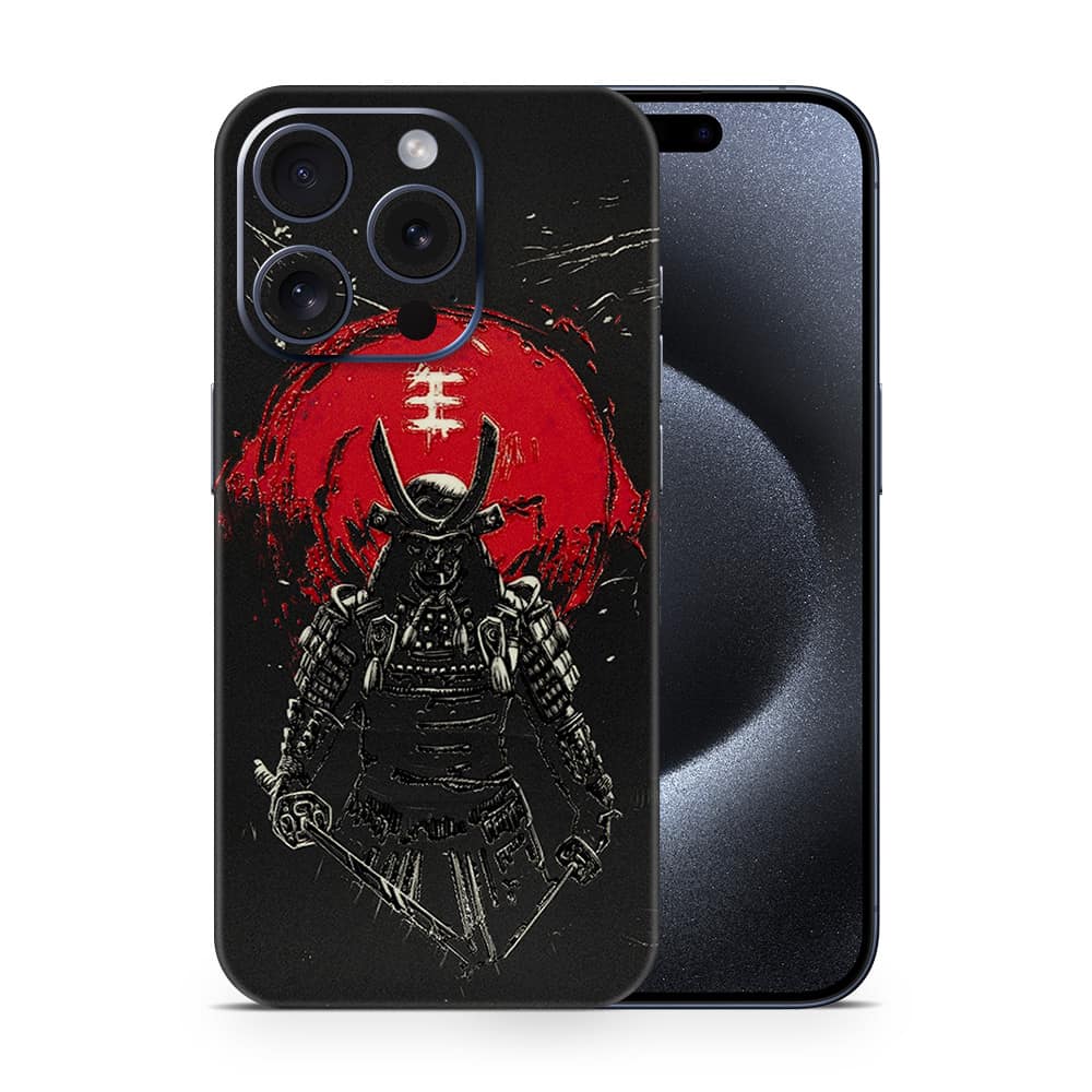 Iphone 15 pro samurai 3d skin wrapitskin