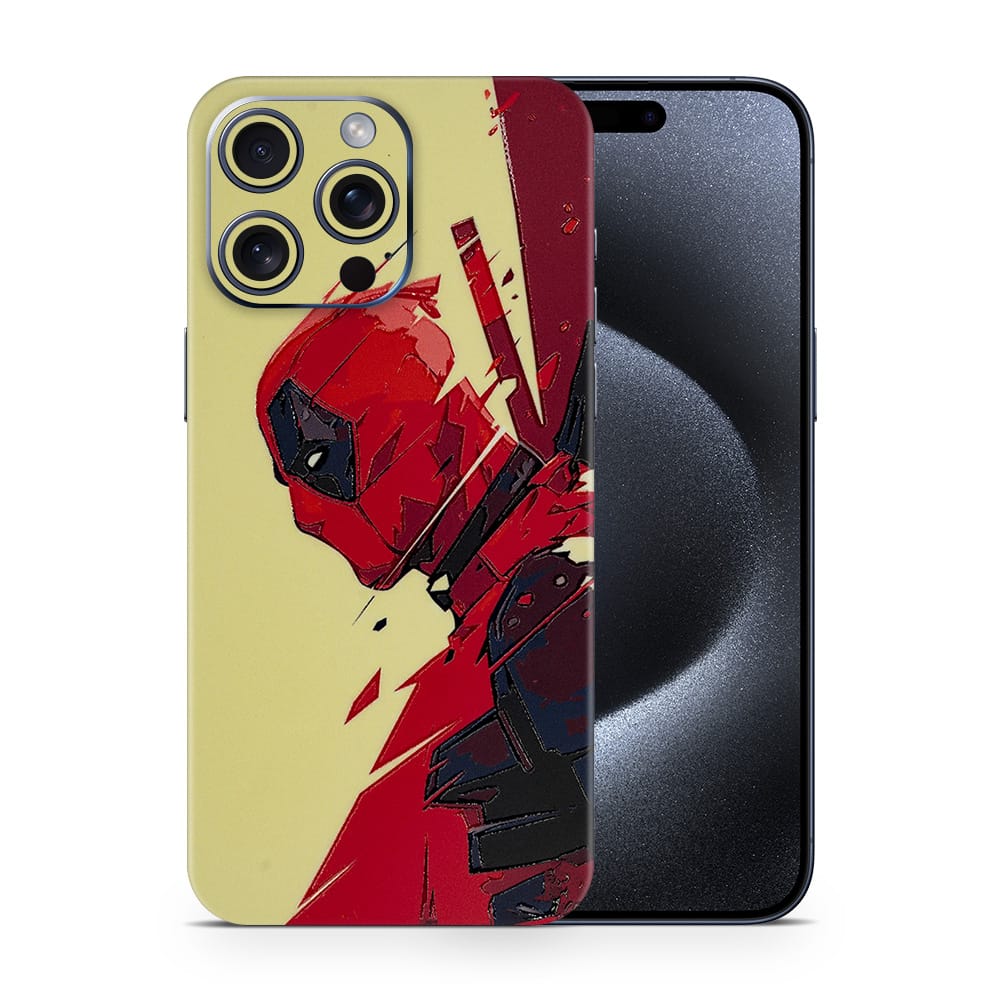 Iphone 15 pro max deadpool art 3d skin wrapitskin