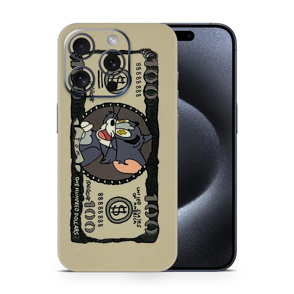 Iphone 15 pro tom dollar 3d skin wrapitskin