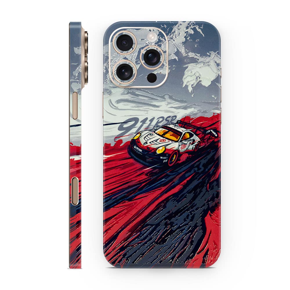 Iphone 16 pro max 911 rsr 3d skin wrapitskin