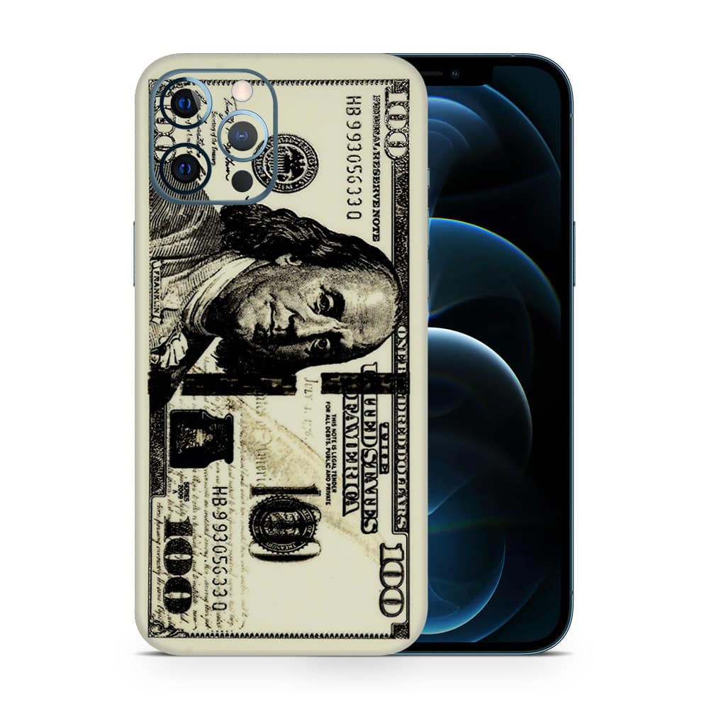 Iphone 12 pro max dollar bill 3d skin wrapitskin