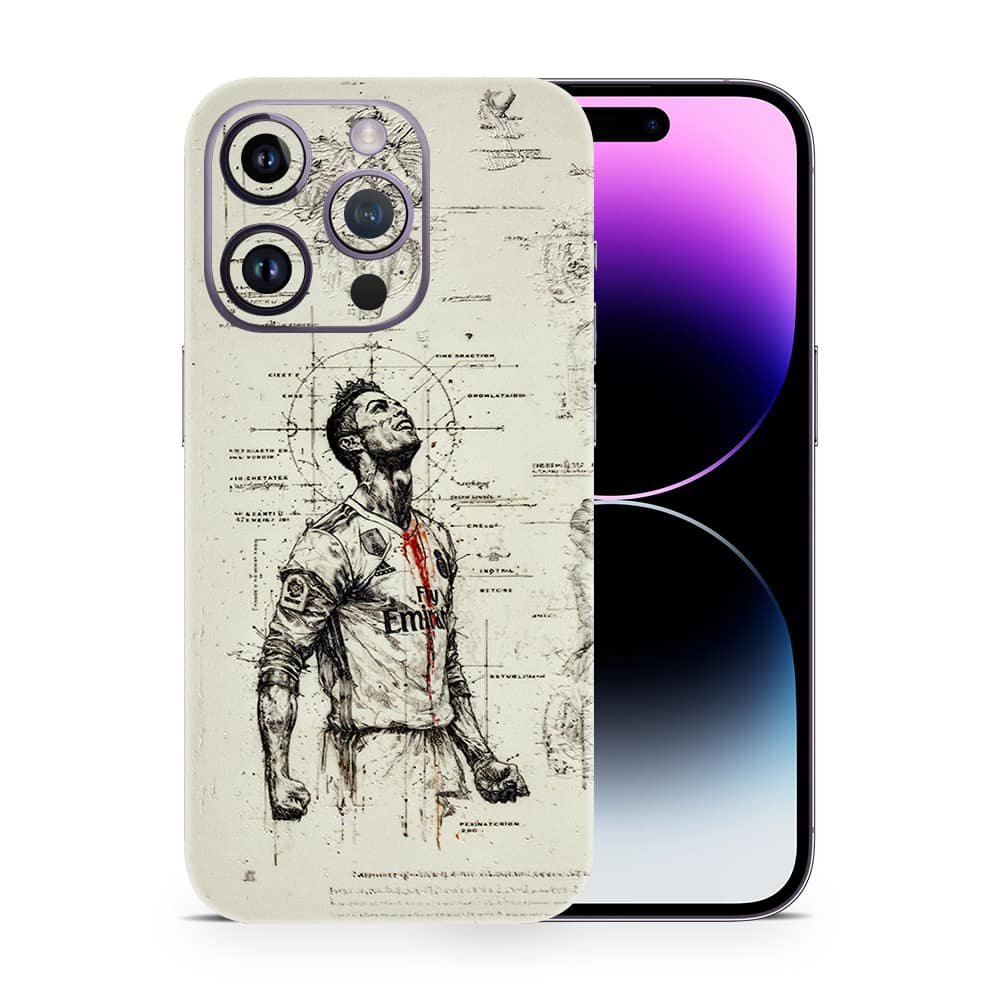 Iphone 14 pro ronaldo 3d skin wrapitskin