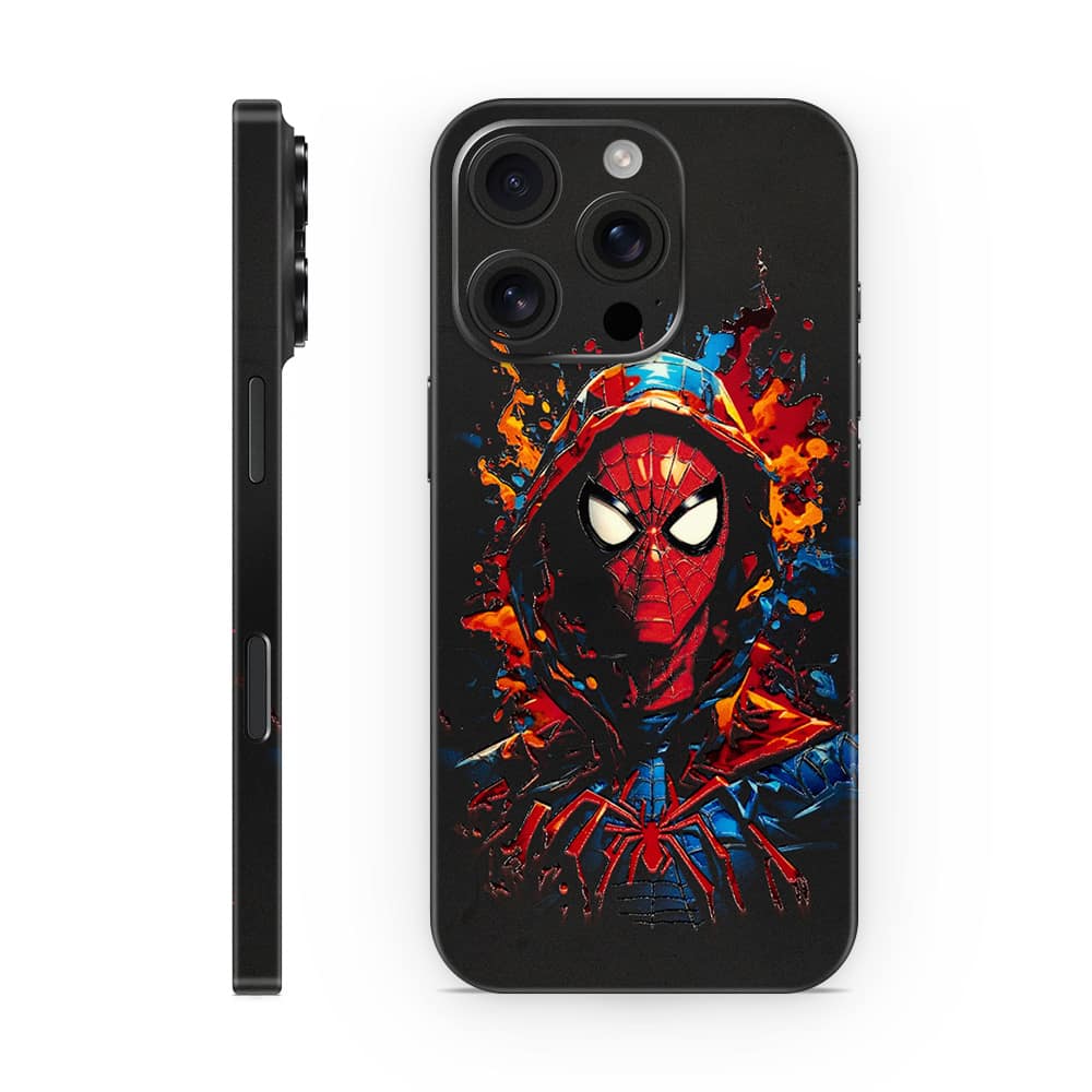 Iphone 16 pro spiderman splash 3d skin wrapitskin