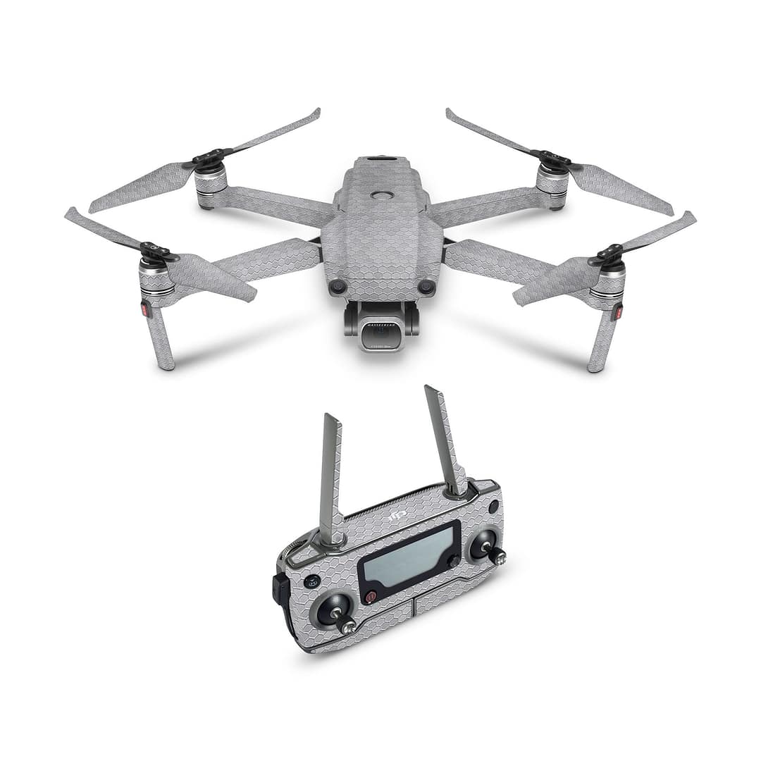 Dji mavic 2 pro honeycomb silver skin | wrapitskin