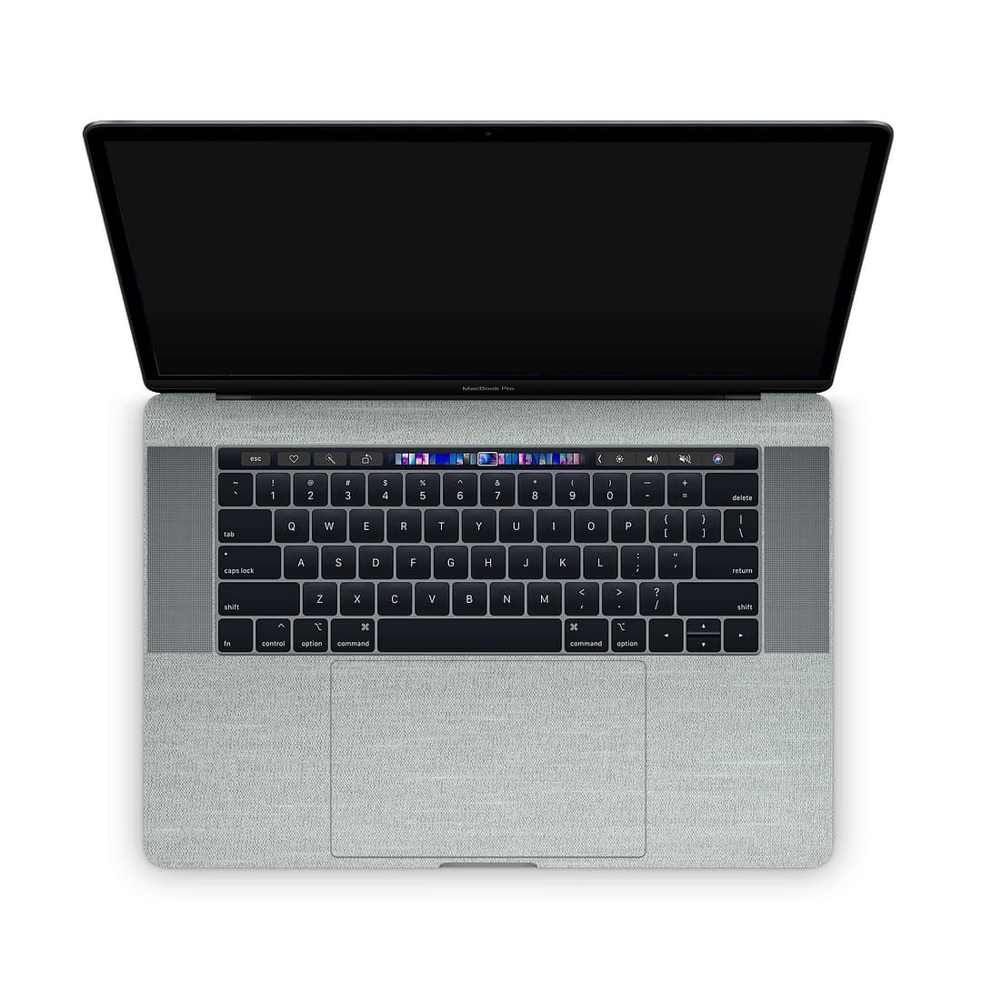 Macbook pro 15'' (2018-2019) linen cyan skin | wrapitskin