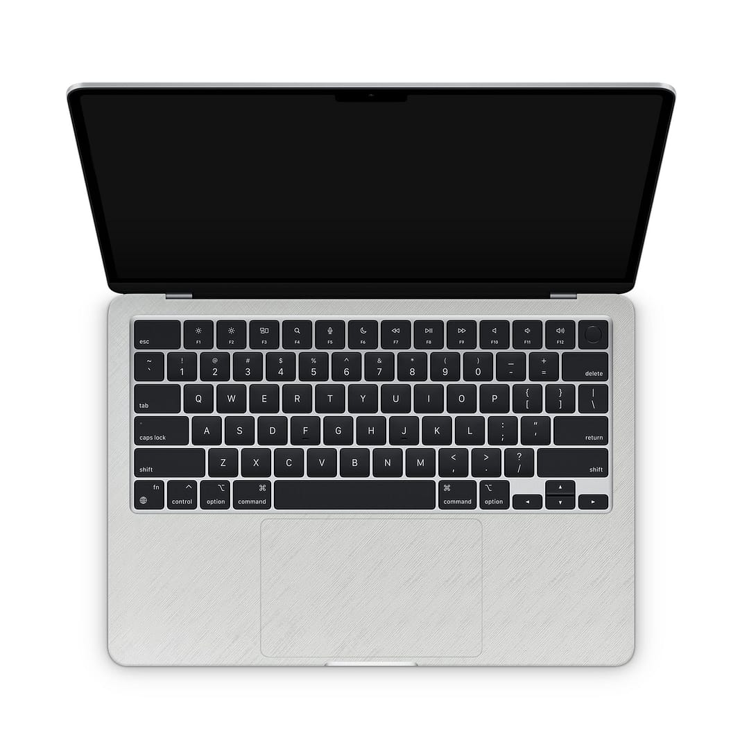 Macbook air 13. 6'' m2 2022 cross metal white skin | wrapitskin