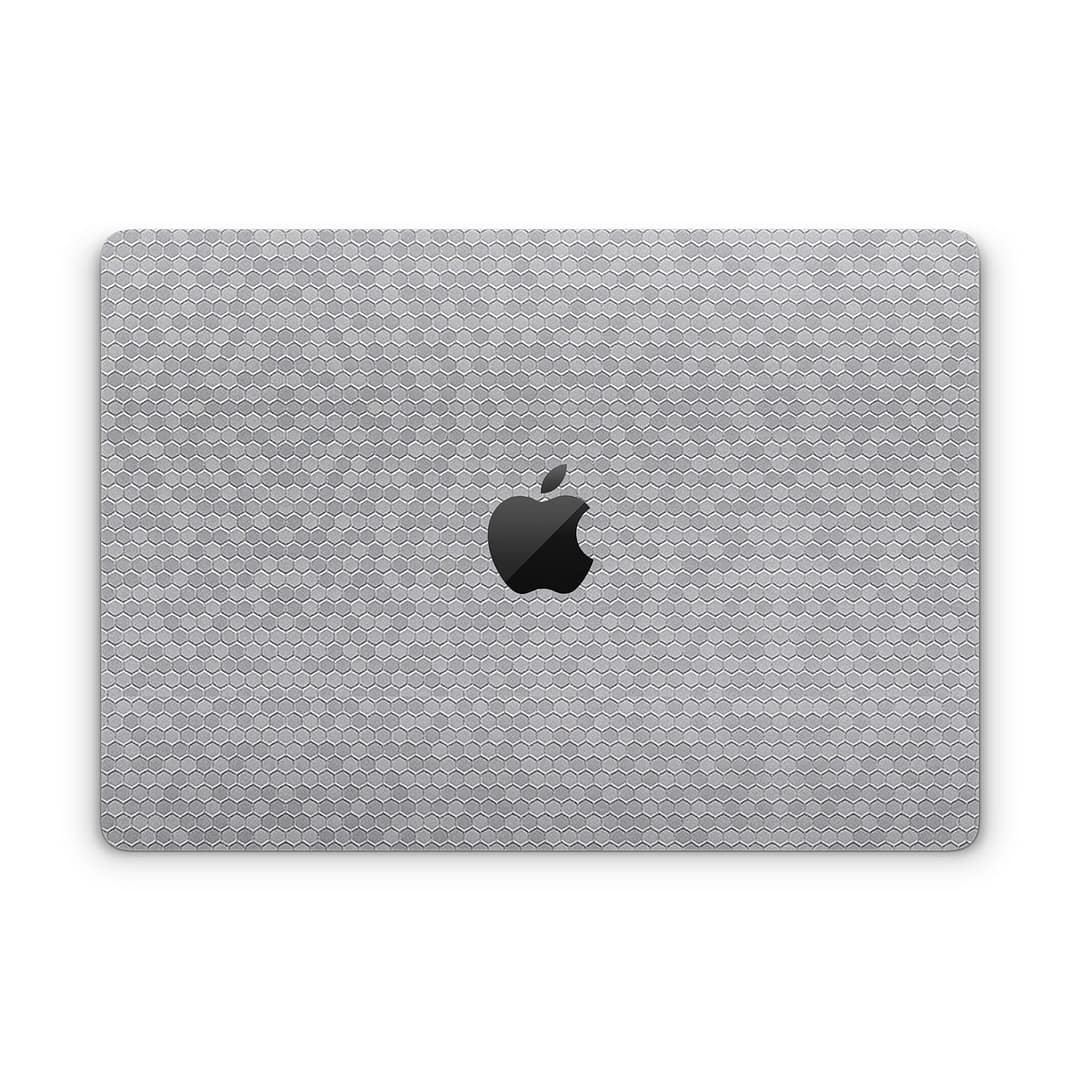 Macbook pro 14'' (2021) honeycomb silver skin | wrapitskin