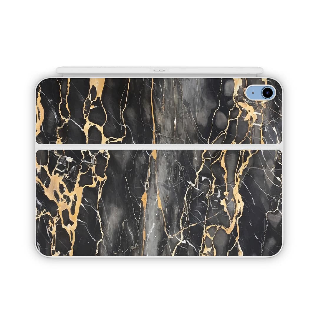 Magic keyboard ipad 10. 9'' gen 10 black gold fusion art skin | wrapitskin