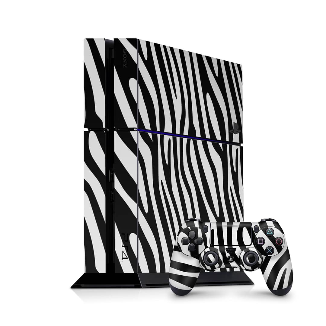 Playstation 4 black and white skin wrapitskin