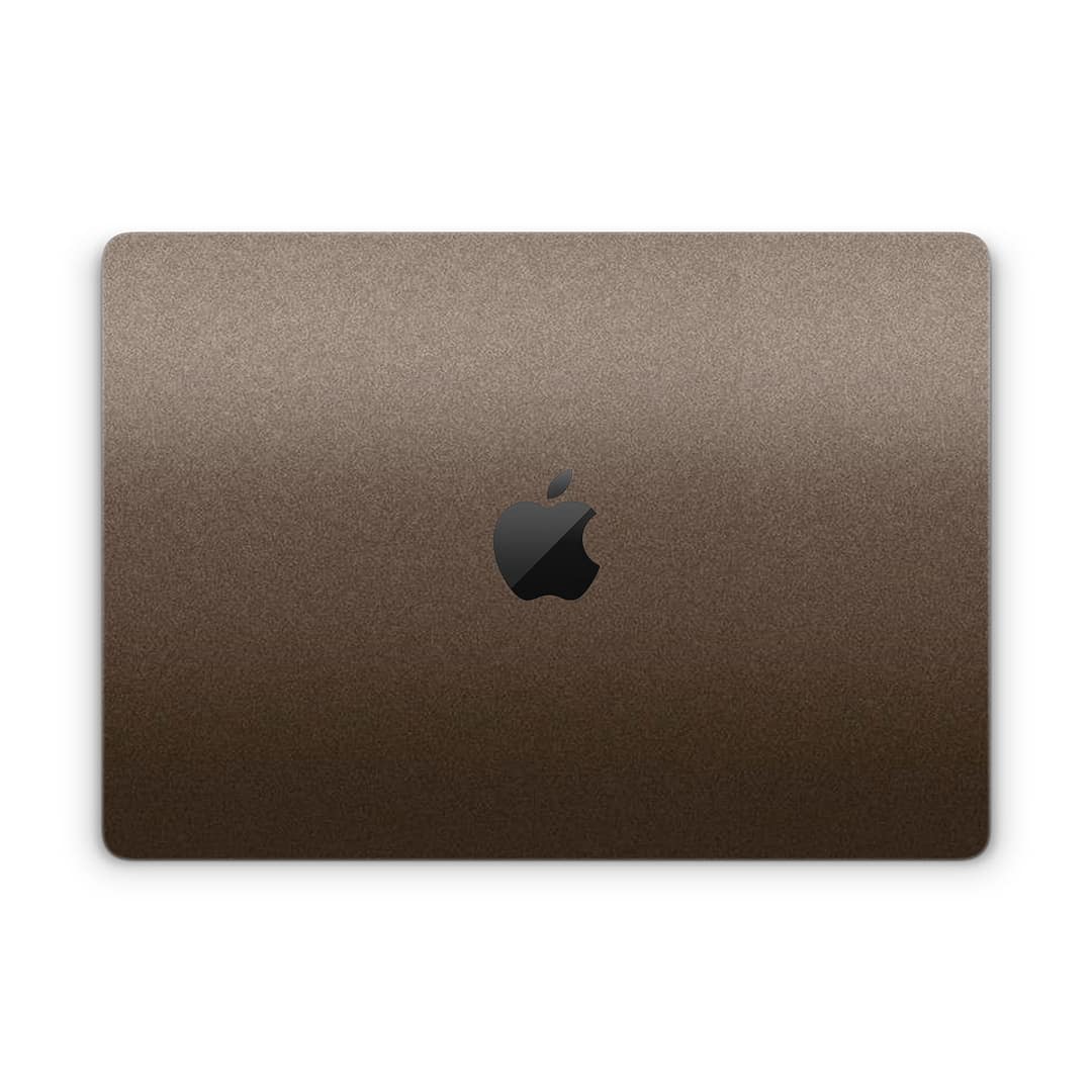 Macbook pro 14'' (2021) matte brown metallic skin | wrapitskin