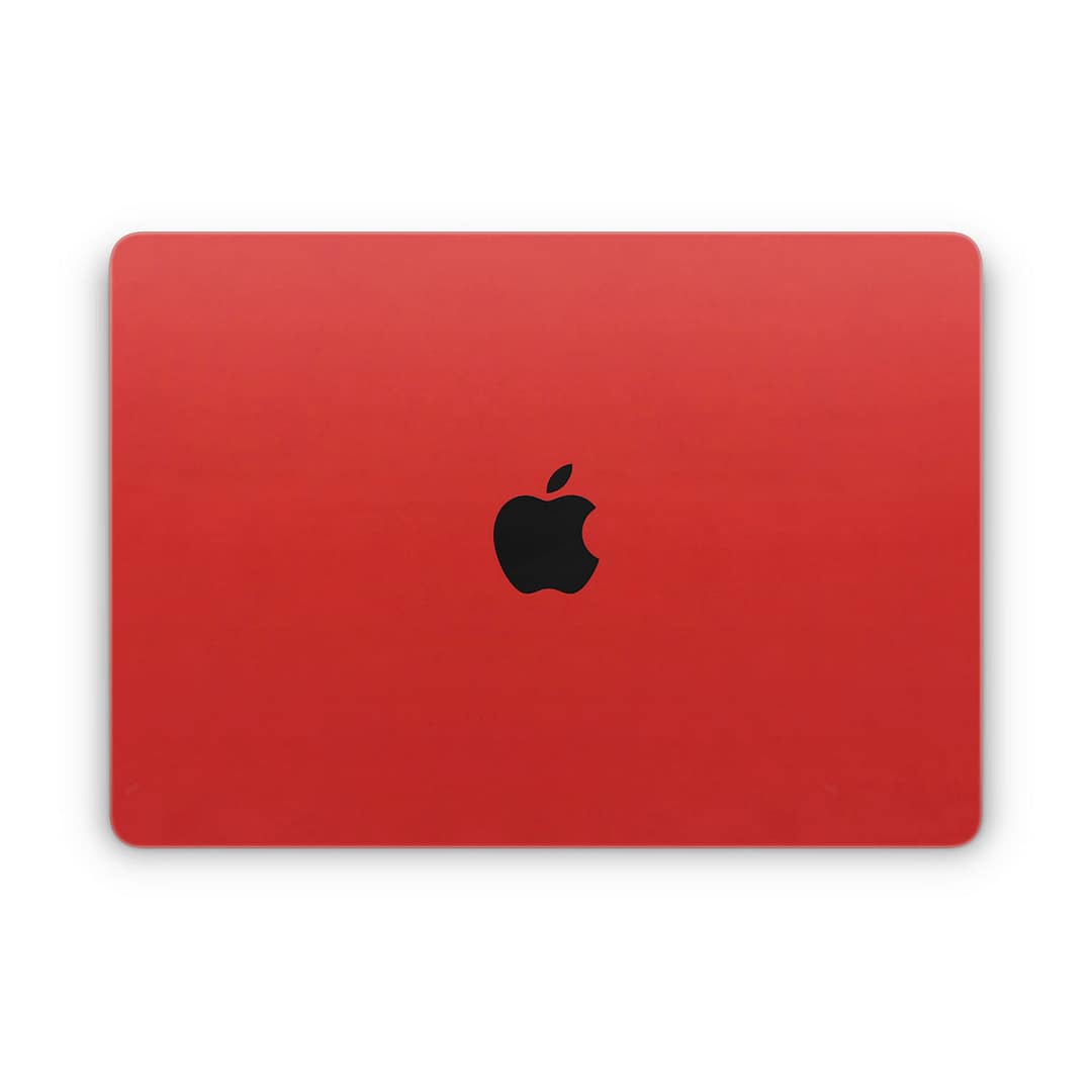 Macbook air 13. 6'' m2 2022 matte red skin | wrapitskin