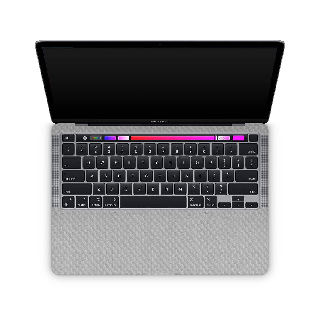 Macbook pro 13'' (m1 2020) carbon fiber gray skin | wrapitskin