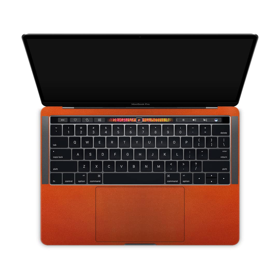 Macbook pro 13'' (touch bar,2018) glossy fiery orange skin | wrapitskin
