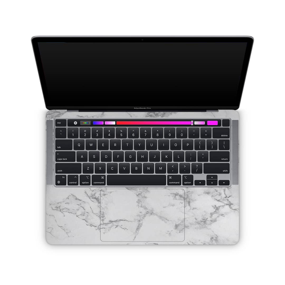 Macbook pro 13'' (m1 2020) marble white skin | wrapitskin