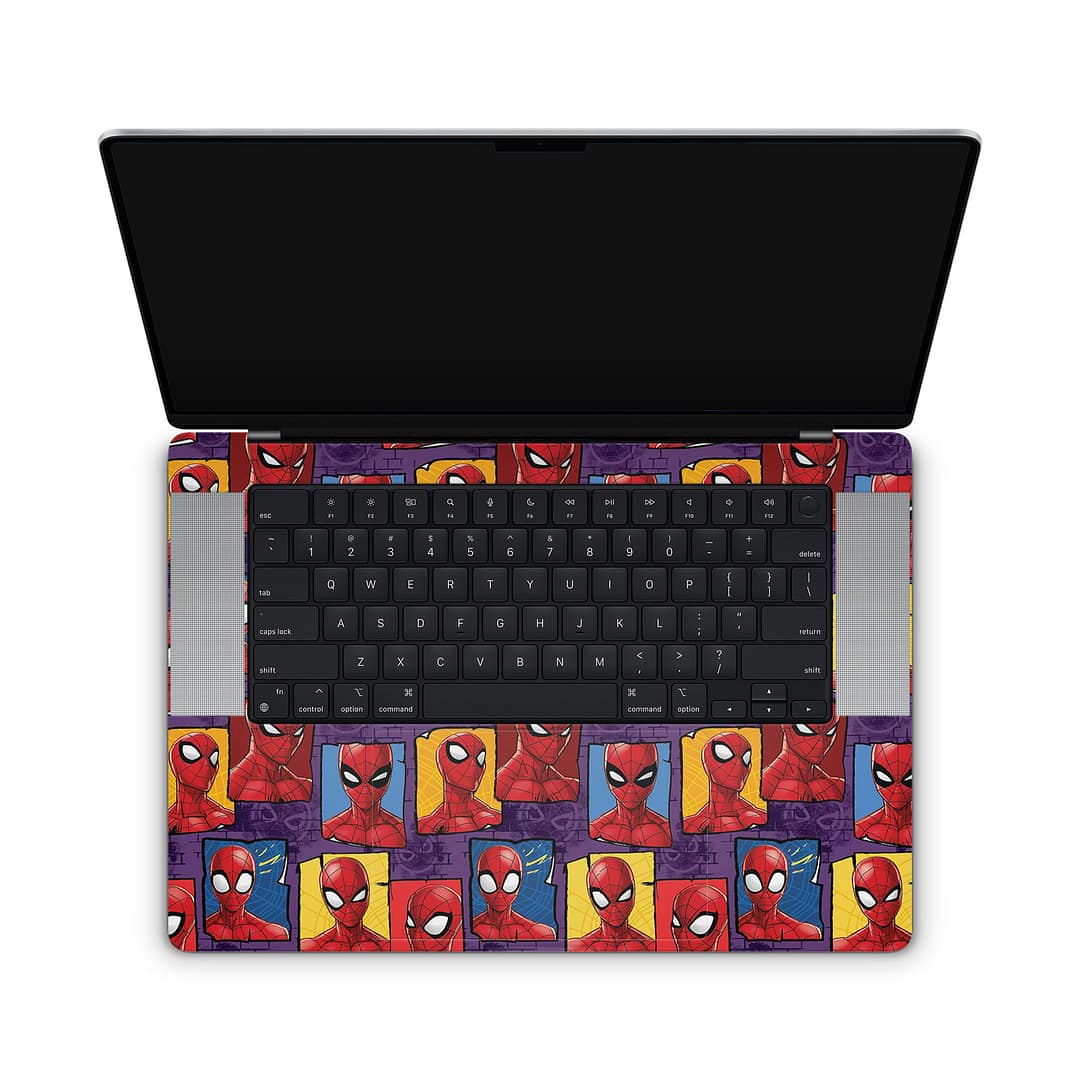 Macbook pro 16'' (m2,2023) spidey's world skin | wrapitskin