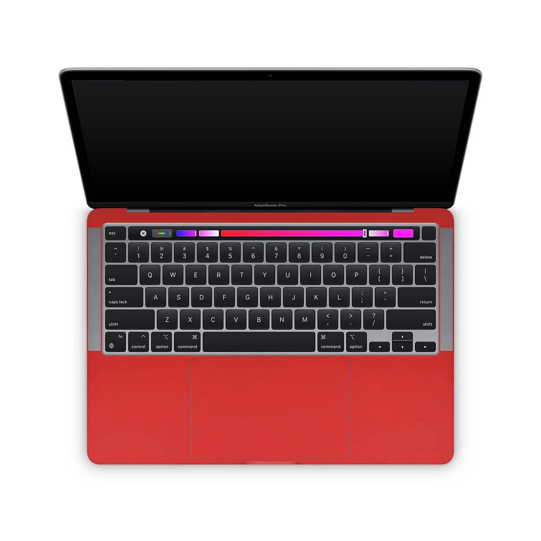 Macbook pro 13'' (m1 2020) matte red skin | wrapitskin