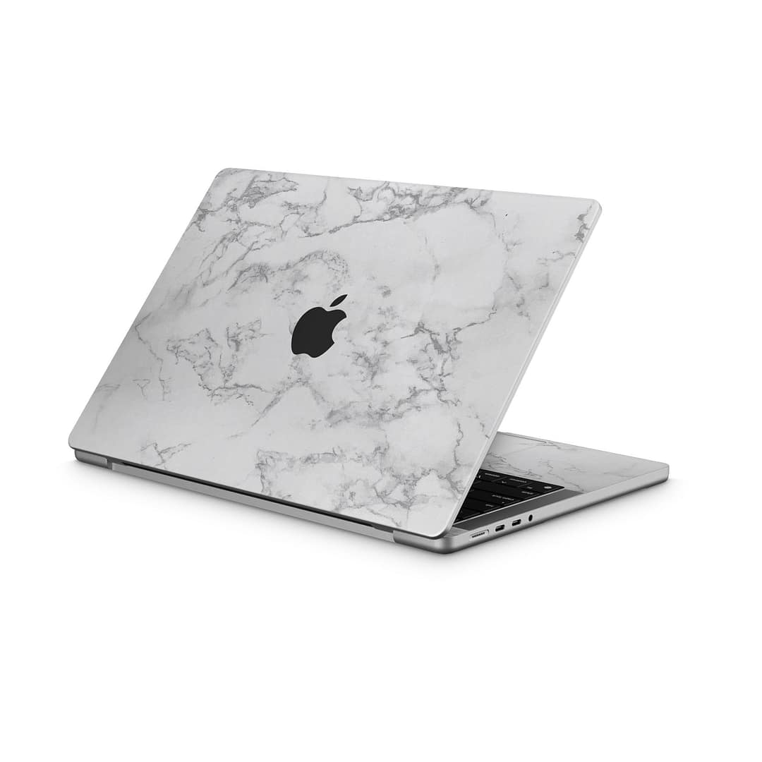 Macbook pro 14'' (2021) marble white skin | wrapitskin