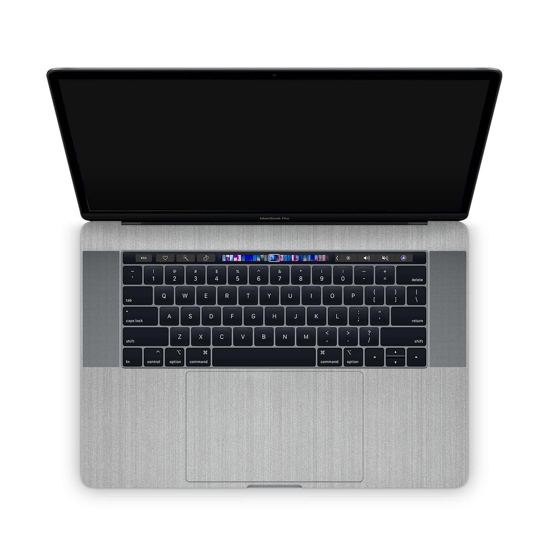 Macbook pro 15'' (2018-2019) brushed metal steel skin | wrapitskin