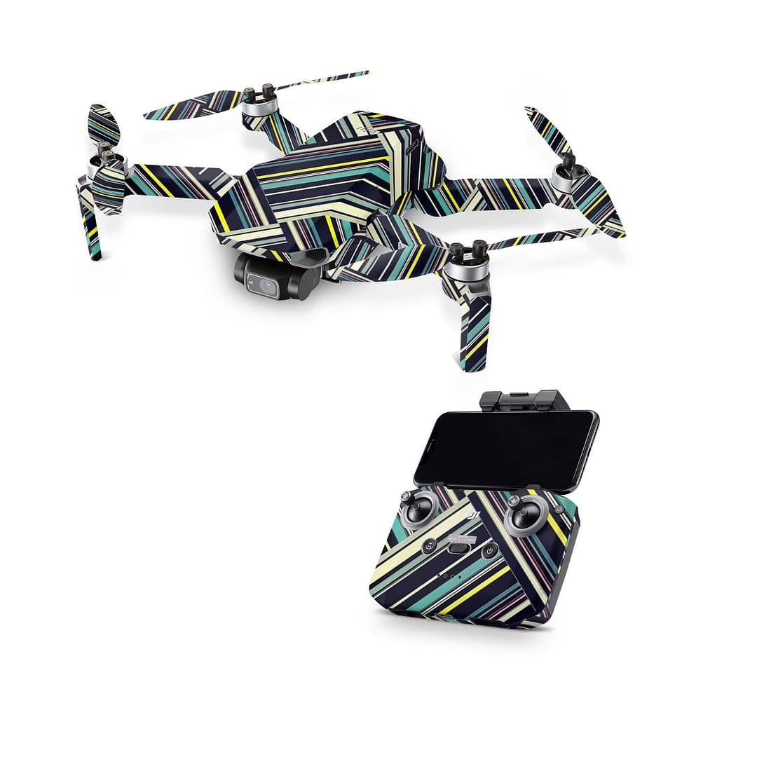 Dji mavic mini 2 striped abstract skin | wrapitskin