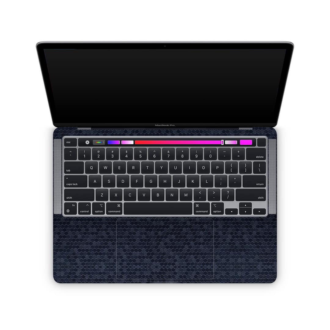 Macbook pro 13'' (m1 2020) honeycomb blue skin | wrapitskin