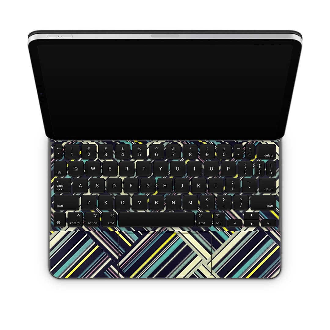 Magic keyboard ipad pro 11'' gen 2 striped abstract skin | wrapitskin