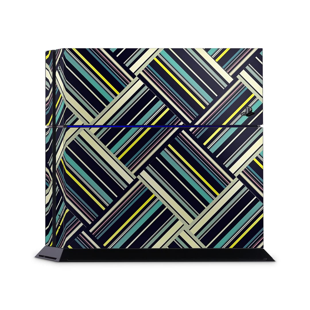 Playstation 4 striped abstract skin | wrapitskin