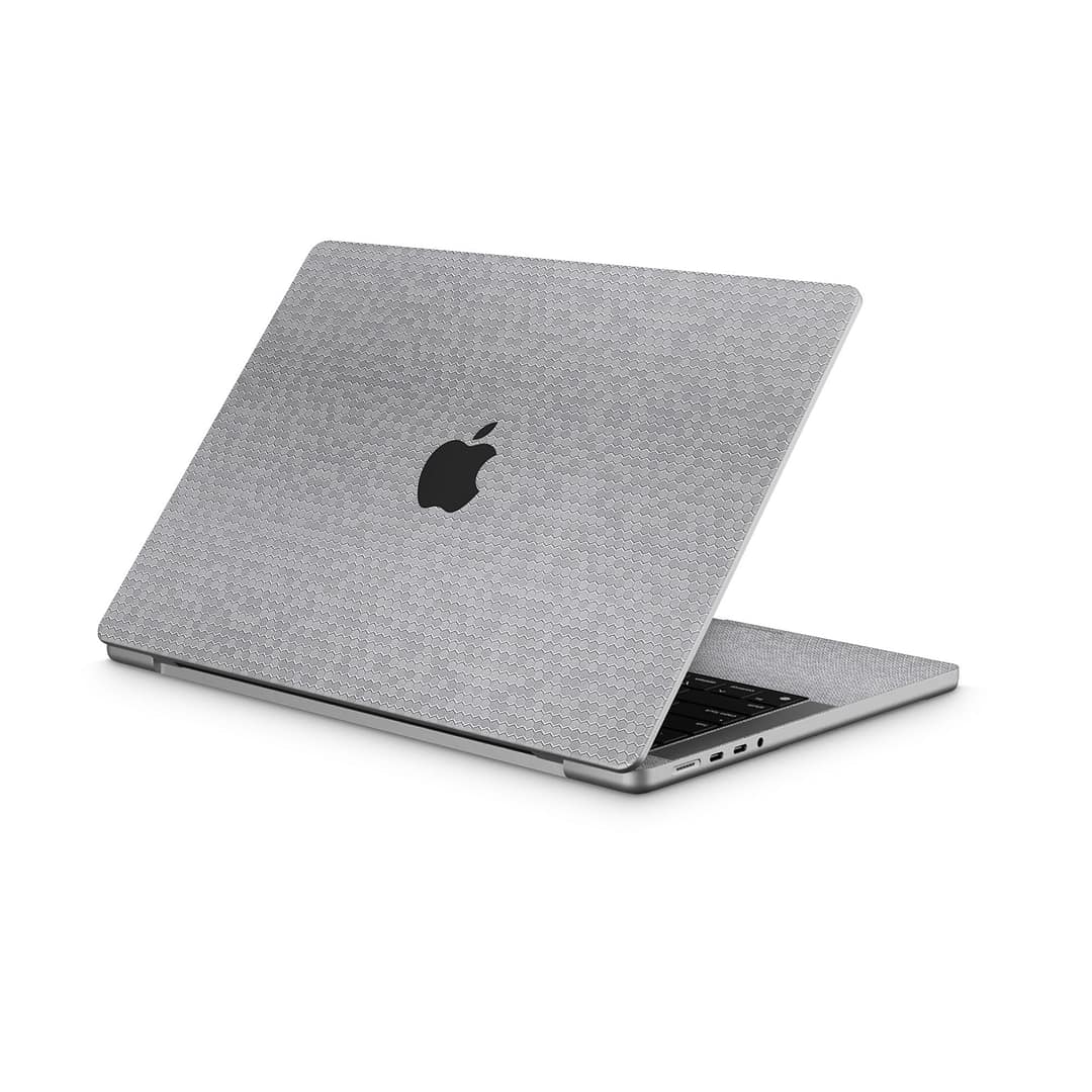 Macbook pro 14'' (2021) honeycomb silver skin | wrapitskin