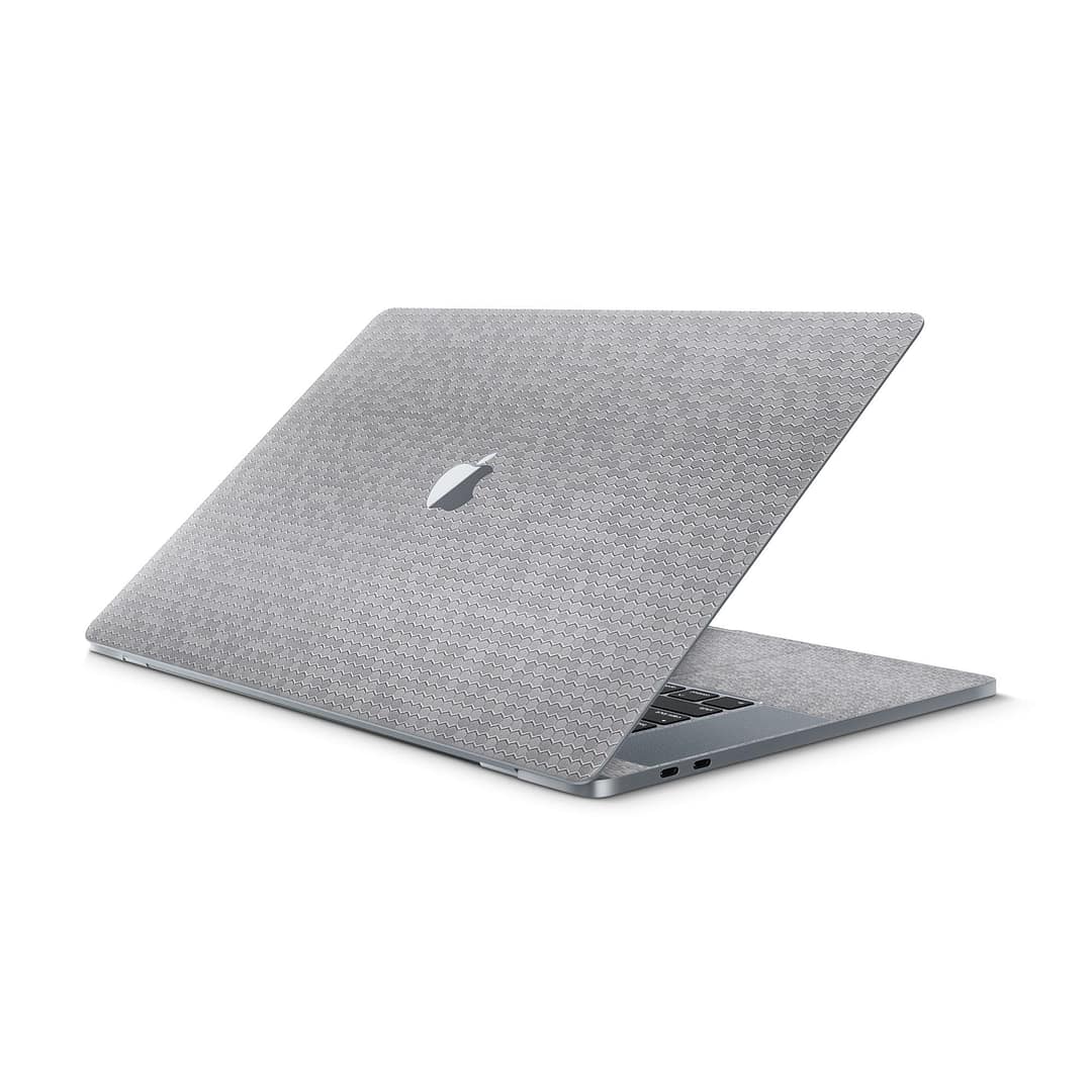 Macbook pro 16'' (touch bar,2019) honeycomb silver skin | wrapitskin