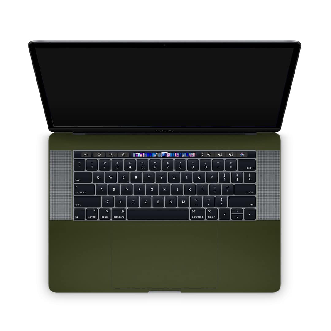Macbook pro 15'' (2018-2019) matte military green skin | wrapitskin