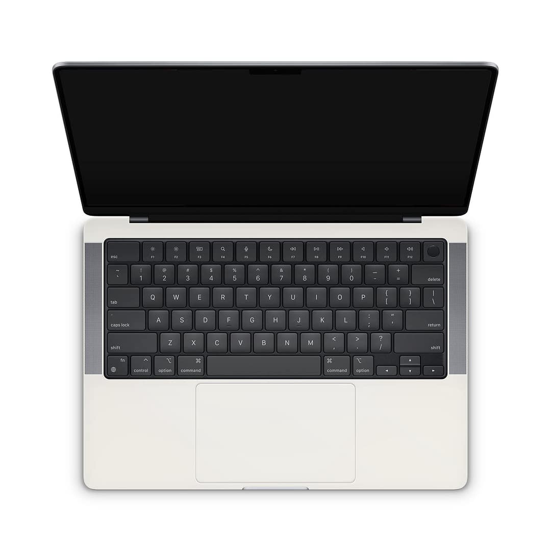 Macbook pro 14'' (2021) pearl white skin | wrapitskin
