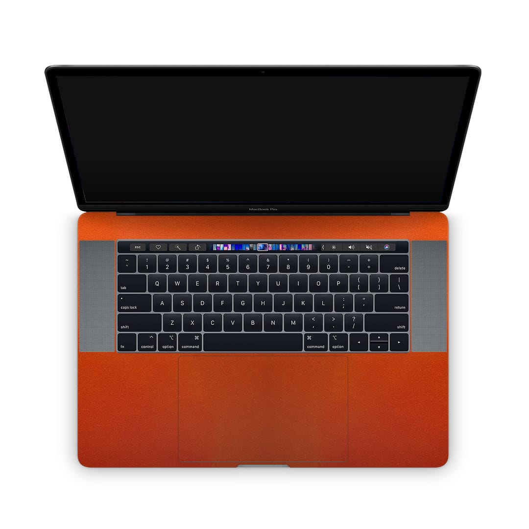 Macbook pro 15'' (2018-2019) glossy fiery orange skin | wrapitskin