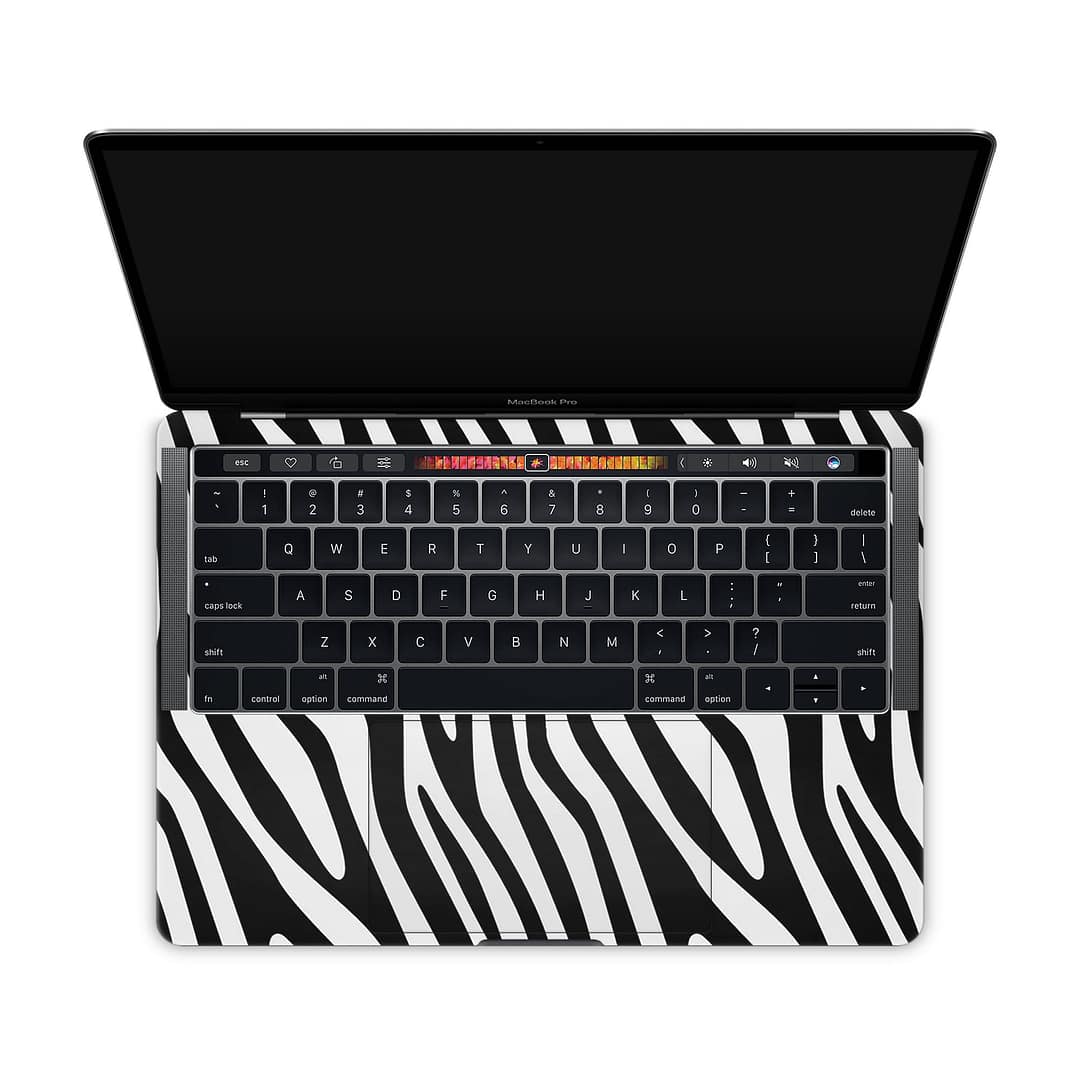 Macbook pro 13'' (touch bar,2018) black and white skin | wrapitskin