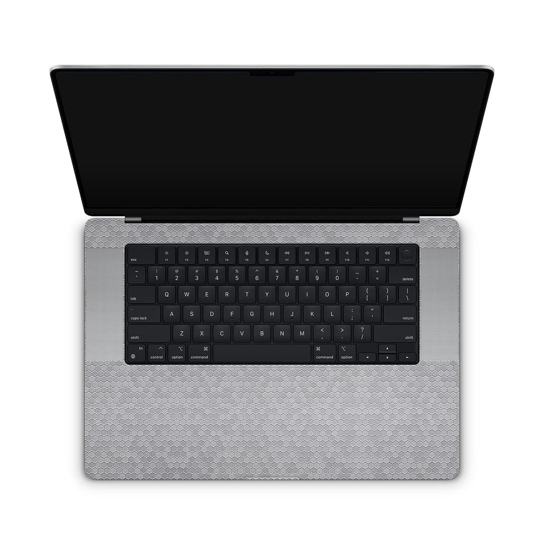 Macbook pro 16'' (m2,2023) honeycomb silver skin | wrapitskin