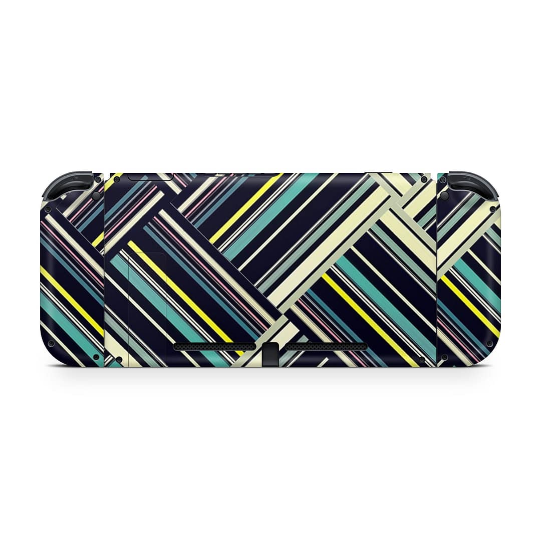Nintendo switch striped abstract skin | wrapitskin