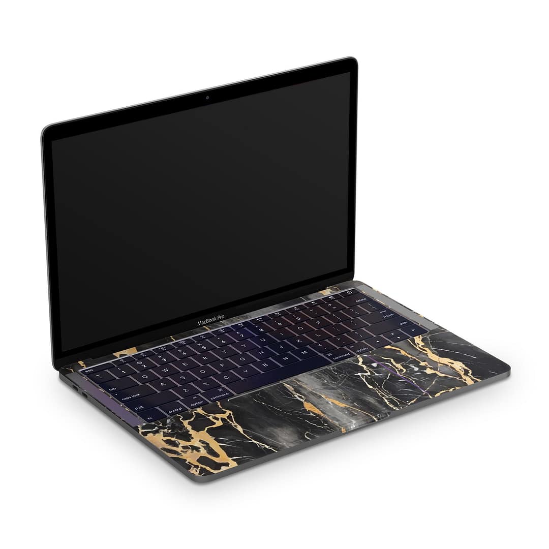 Macbook pro 13'' (2016-2018) black gold fusion art skin | wrapitskin
